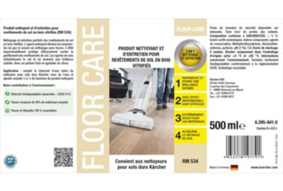Détergent KARCHER sols bois