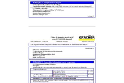 Détergent KARCHER Nettoyant parquets huilés ou cirés