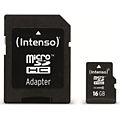 Carte Micro SD INTENSO Carte Micro-SD 16GB Classe 10 - Intenso