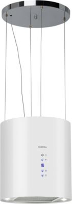 Hotte décorative îlot KLARSTEIN Barett îlot Ø 35cm 558 m³/h LED blanc