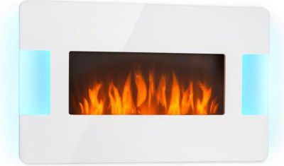 Klarstein Meran Cheminée électrique effet flammes - chauffage
