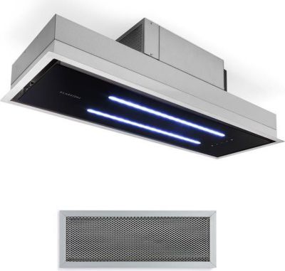 Hotte encastrable KLARSTEIN High Line plafond 90cm 410m3/h noir