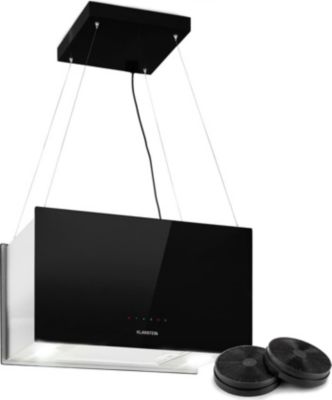 Hotte décorative îlot KLARSTEIN Kronleuchter L 60cm 590 m³/h LED noir