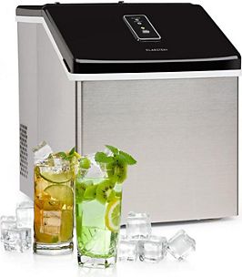 Partytime, Ice Cube Machine, Clear Ice, 15kg / 24h, Stainless Steel Black