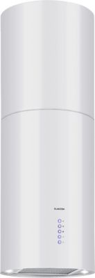 Hotte décorative îlot KLARSTEIN Beretta îlot 650m³/h Classe C Blanc