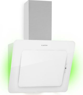 Hotte décorative murale inclinée KLARSTEIN Helena 60cm 595 m³/h Classe A blanc
