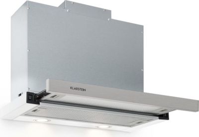 Hotte casquette KLARSTEIN Mariana 60cm 500m³/h casquette LED blanc