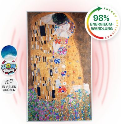 Chauffage infrarouge KLARSTEIN Wonderwall Air Art Kuss 101x60cm 600W