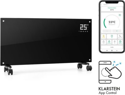 Chauffage électrique KLARSTEIN Bornholm Smart - 2000W - Noir