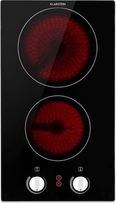 Domino vitrocéramique KLARSTEIN EasyCook Domino 2 feux 3000 W noire