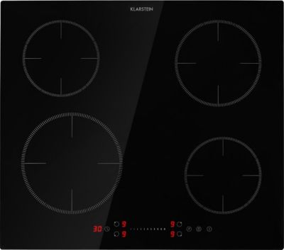 Plaque induction KLARSTEIN Virtuosa EcoAdapt 4 zones 7200W noire