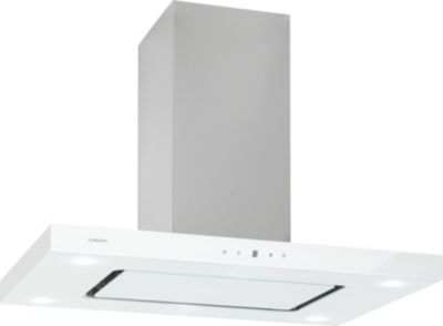Hotte décorative îlot KLARSTEIN Valeria îlot 90cm 650m³/h CEE A blanc