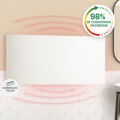 Chauffage infrarouge KLARSTEIN Wonderwall Air Infin 120x60cm 720W Blanc