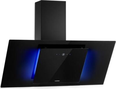 Hotte décorative murale inclinée KLARSTEIN Eleonora 90 cm 420 m³/h CEE A++ noir
