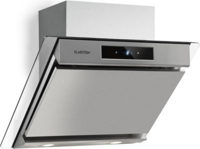 Hotte décorative murale inclinée KLARSTEIN Balzac Silent 60cm 250W 604m³/h inox