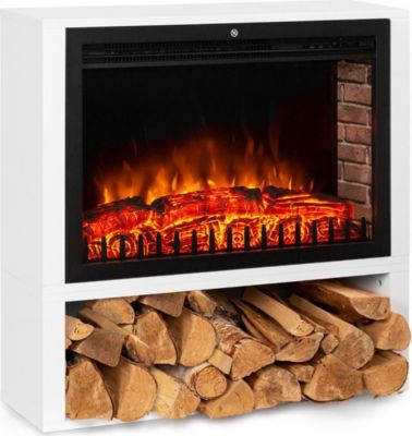 Cheminée électrique KLARSTEIN Mauna Loa 2000 W LED flammes Blanc