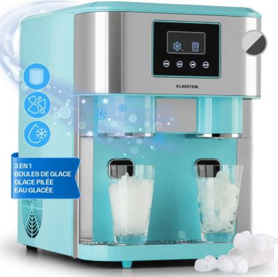 Machine à piler la glace KLARSTEIN Eiszeit Crush 2 tailles glace pilée bleu