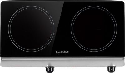 Domino vitrocéramique KLARSTEIN Cookbuddy 2 zones 2400W 5 vitesses inox