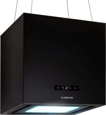 Hotte décorative îlot KLARSTEIN Kronleuchter îlot 595m³/h LED WIFI noir