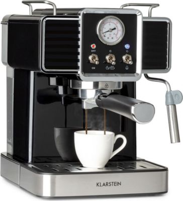 Klarstein BellaVita Machine à café 1450W 1,4L 20bars mousseur de