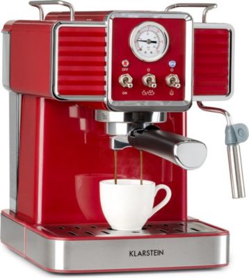 Machine à expresso KLARSTEIN Gusto Classico 1350W - Rouge Machine à expresso KLARSTEIN Gusto Classico 1350W - Rouge