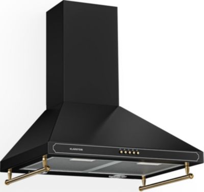 Hotte décorative murale KLARSTEIN Victoria 60cm rétro 644,5m³/h LED noir