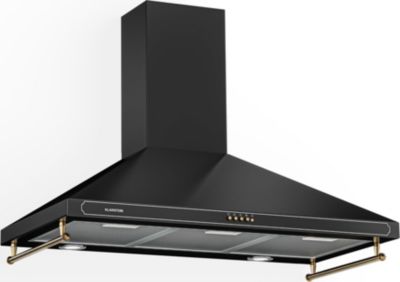 Hotte décorative murale KLARSTEIN Victoria 90 cm rétro 644,5 m³/h LED noir
