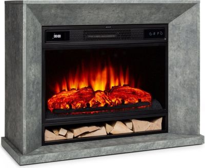 Cheminée électrique KLARSTEIN Crater Lake 1900 W Télécommande LED Gris