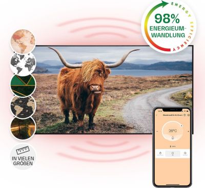 KLARSTEIN Wonderwall Air Art vache 120x60cm 700W