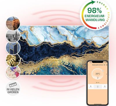 KLARSTEIN Wonderwall Air Art marbre 120x60cm 700W