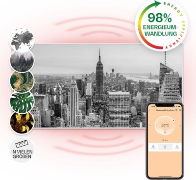 KLARSTEIN Wonderwall Air Art NYC 120x60cm 700W