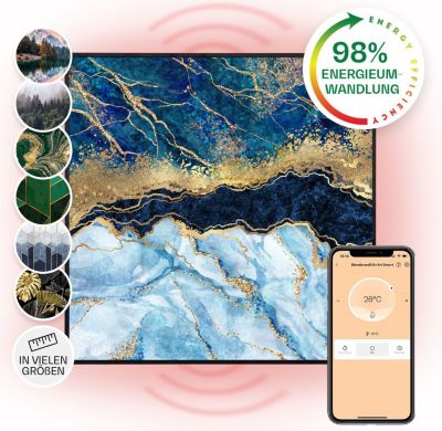 KLARSTEIN Wonderwall Air Art marbre 60x60cm 350W