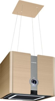 Hotte décorative îlot KLARSTEIN Futurelight îlot 420m³/h Wifi LED inox