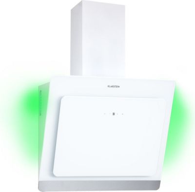 Hotte décorative murale inclinée KLARSTEIN Aurora Eco 550m³/h 60cm CEE A+ LED blanc