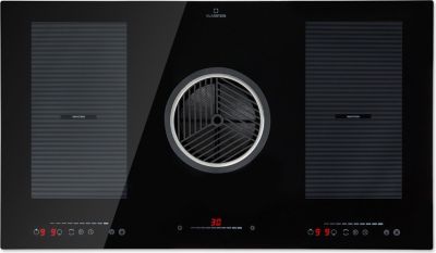 Plaque induction aspirante KLARSTEIN Full House 3.0 avec hotte 655 m³/h noir