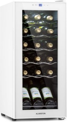 Cave à vin de service KLARSTEIN Shiraz 18 Slim Uno - Blanc