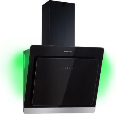 Hotte décorative murale inclinée KLARSTEIN Aurora Smart 550m³/h 60cm CEE A++ noir