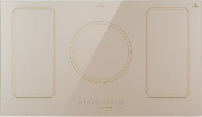 Plaque vitrocéramique KLARSTEIN Victoria 5 Flex 7400W - Crème