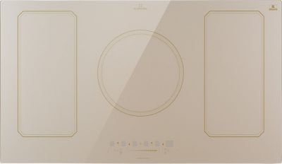 Plaque vitrocéramique KLARSTEIN Victoria 5 Flex 7400W - Crème