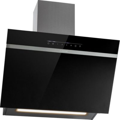 Hotte décorative murale inclinée KLARSTEIN Ava 60 cm WiFi A++ 515 m³/h tactile noir