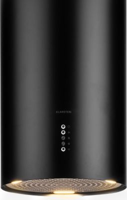 Hotte décorative îlot KLARSTEIN Bolea îlot Ø 38 cm 600 m³/h LED noir