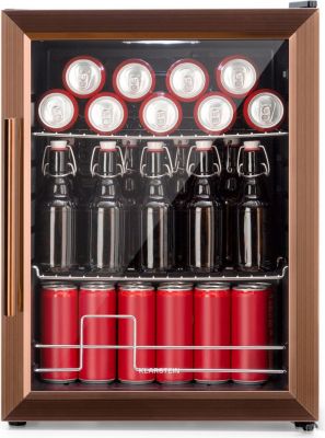 Mini réfrigérateur KLARSTEIN BeersafeXL 60L porte vitrée inox cuivre
