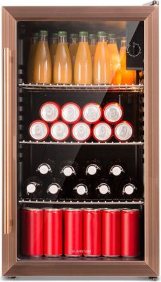 Mini réfrigérateur KLARSTEIN BeersafeXXL 80L porte vitrée inox cuivre