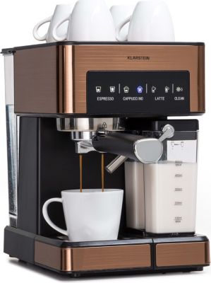 Machine à expresso KLARSTEIN Arabica Comfort 1350W 20 Bar 1,8l Marron