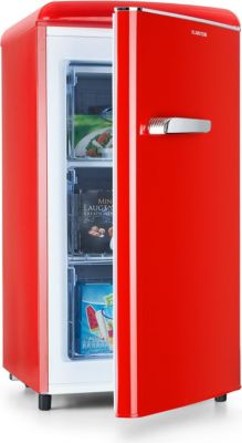 Congélateur armoire KLARSTEIN Laika 60L 3 tiroirs -18 à 0 °C E rouge