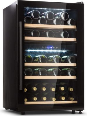 Cave à vin polyvalente KLARSTEIN Barossa 40 Duo 41 bouteilles LED