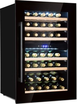 Cave à vin polyvalente KLARSTEIN Vinsider 41 Built-In Duo Onyx 41 bt