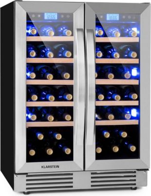 Cave à vin polyvalente KLARSTEIN Vinovilla 42 Twin Duo 42 bouteilles