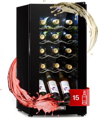 Cave à vin de service KLARSTEIN Shiraz 15 Slim Uno 44L tactile
