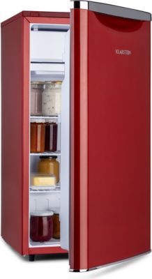 Réfrigérateur combiné KLARSTEIN Yummy 90L congélateur 8L 42 dB E rouge